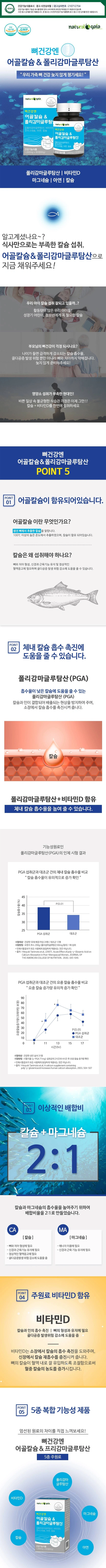 어골칼슘 폴리감마글루탄산 비타민D 마그네슘 아연 칼슘