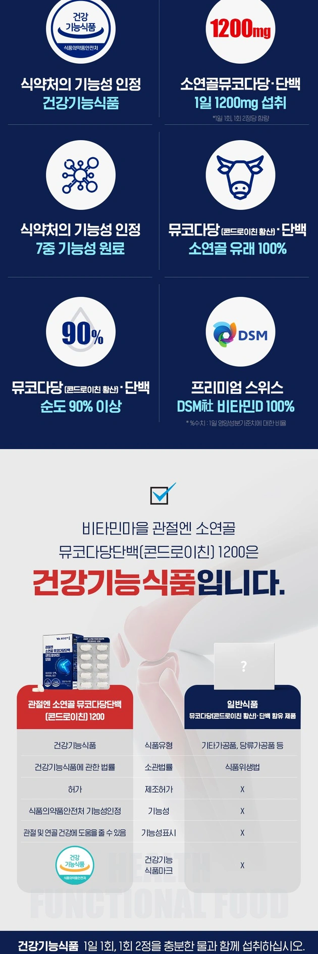 관절엔 소연골 콘드로이친 1200 뮤코다당단백